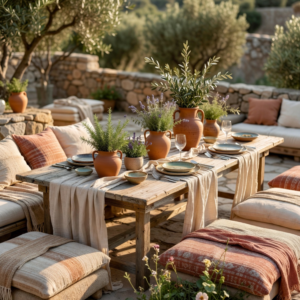 Aesthetic Mediterranean event styling details
