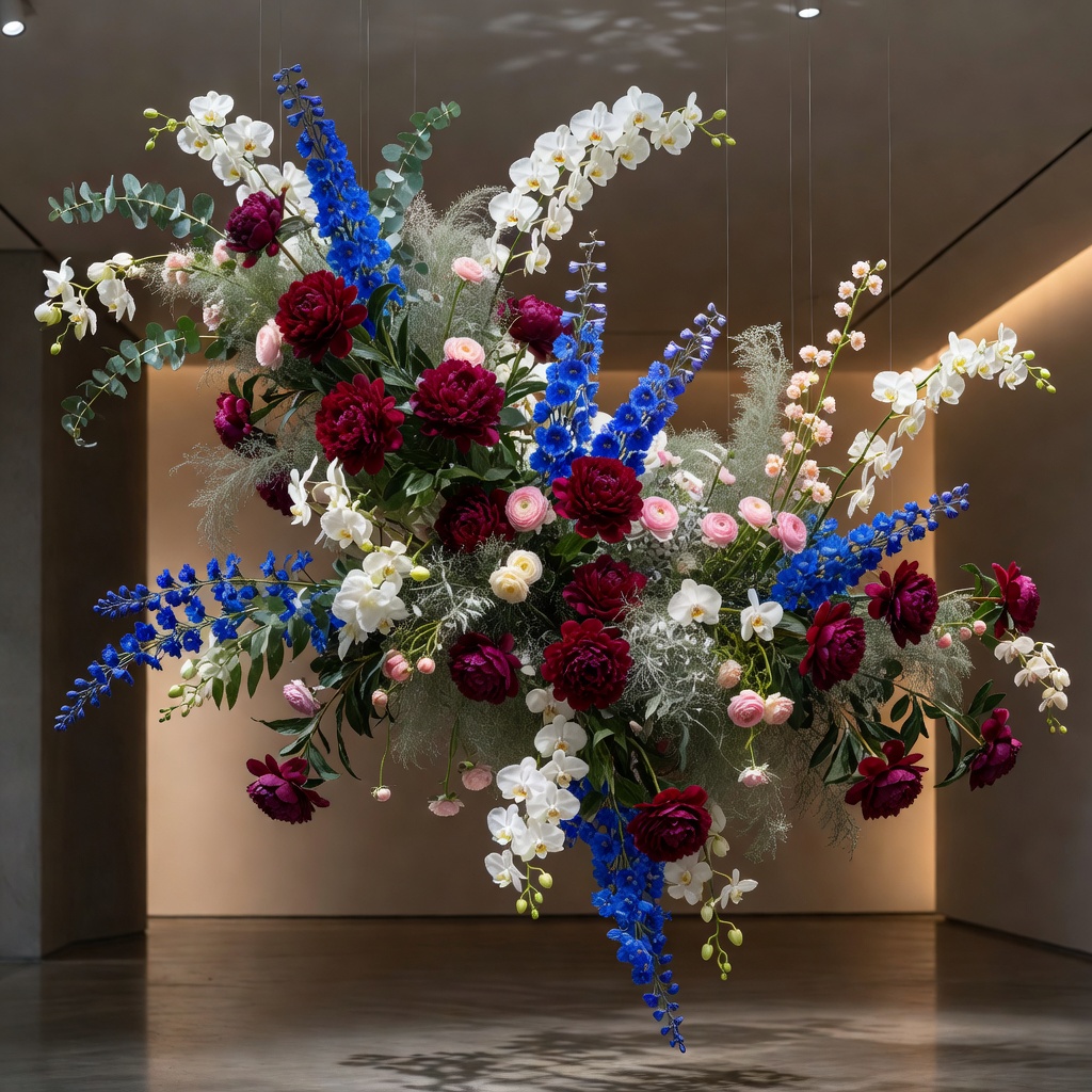 High-end bespoke floral installation