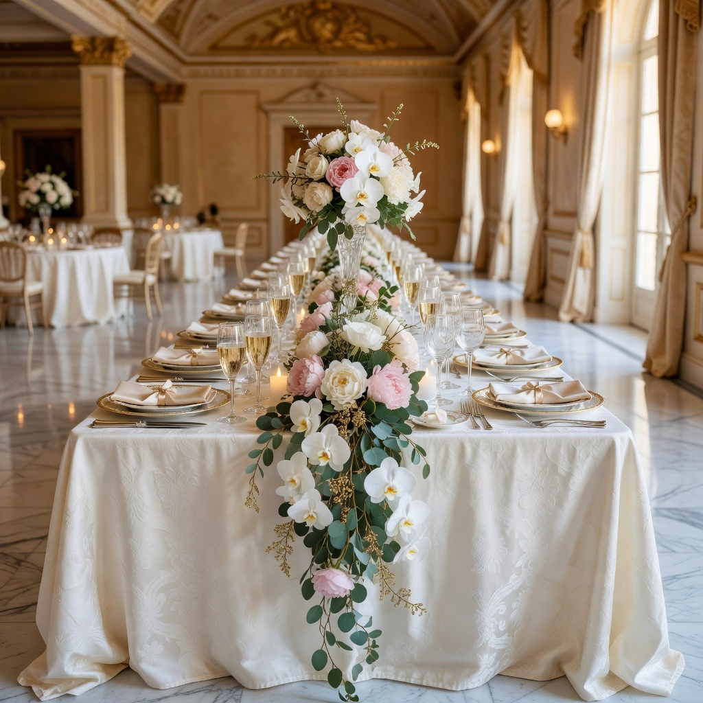 Luxury banquet table by The Wedding Planners Malta