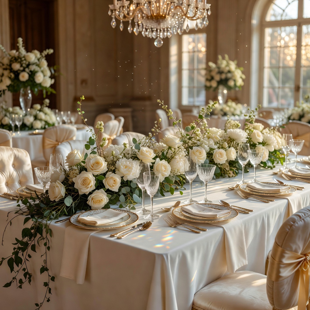 Luxury wedding table styling
